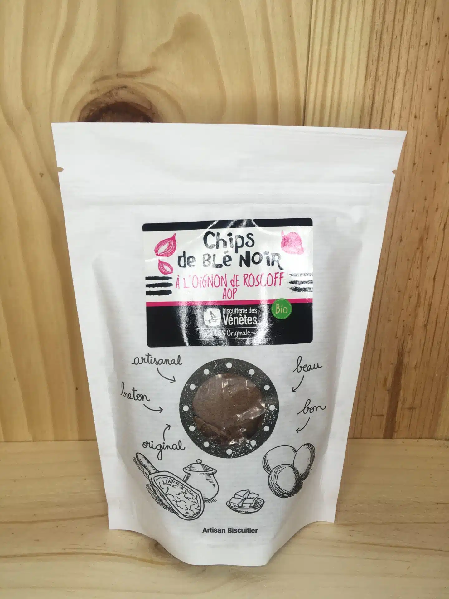 Chips à l'oignon de Roscoff-Biscuiterie des Vénètes
